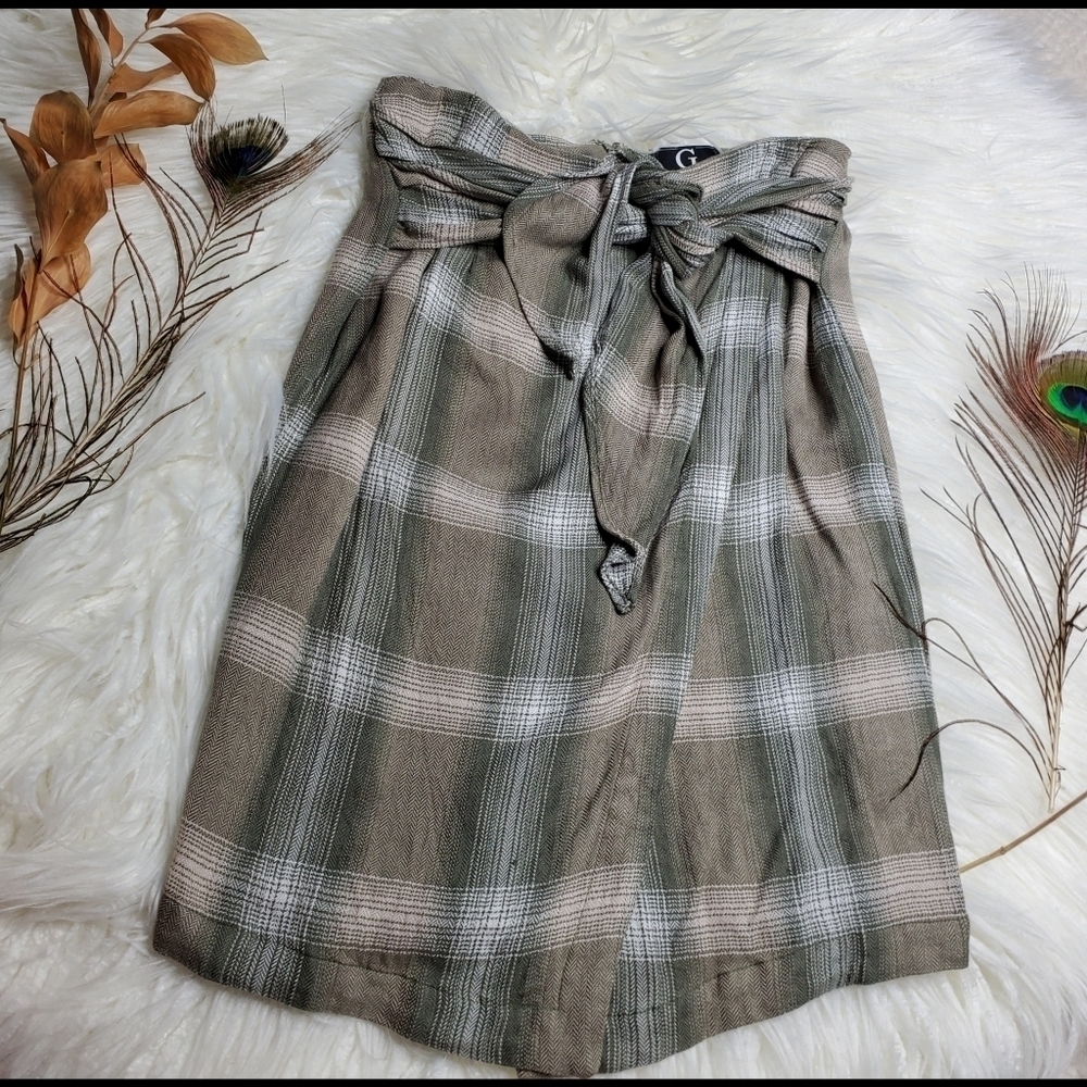 G by Giuliana Plaid‎ Skirt